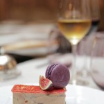 foie gras macaron figue