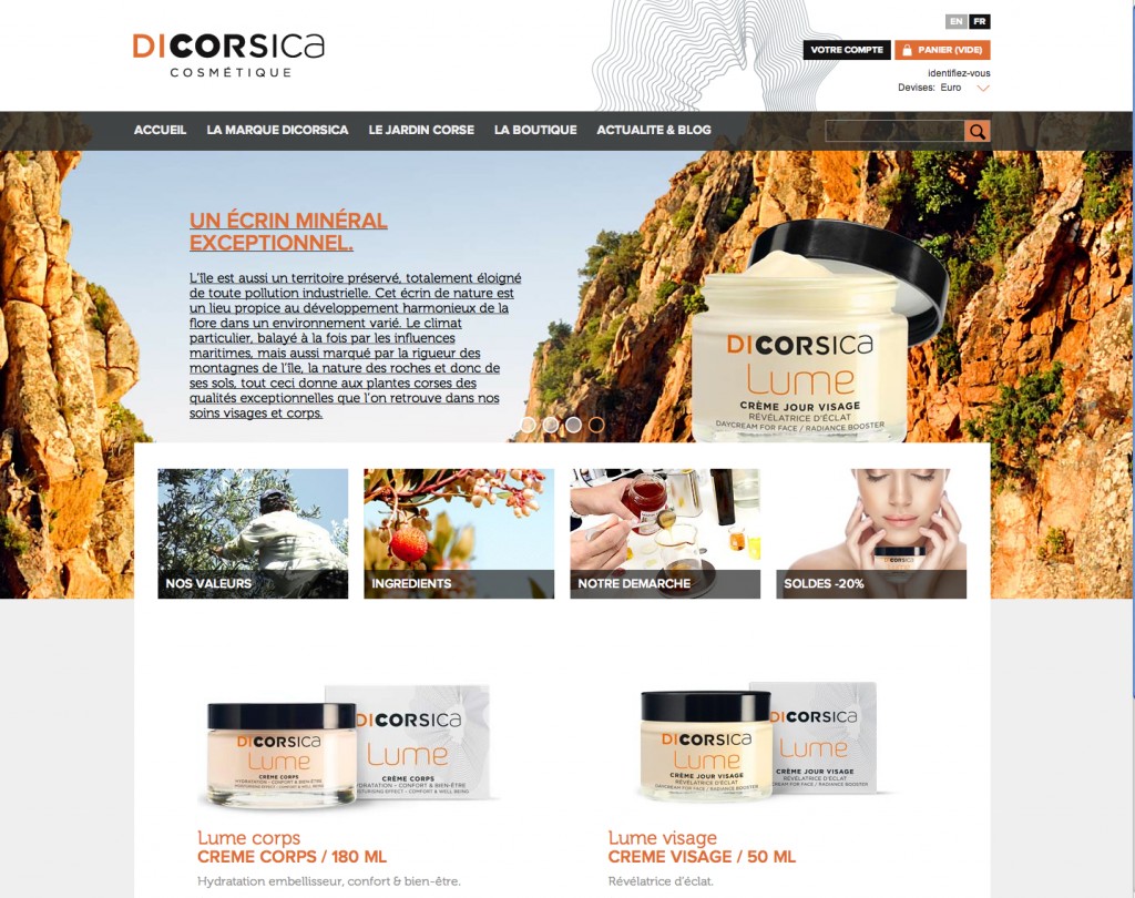 dicorsica cosmetique by koming up
