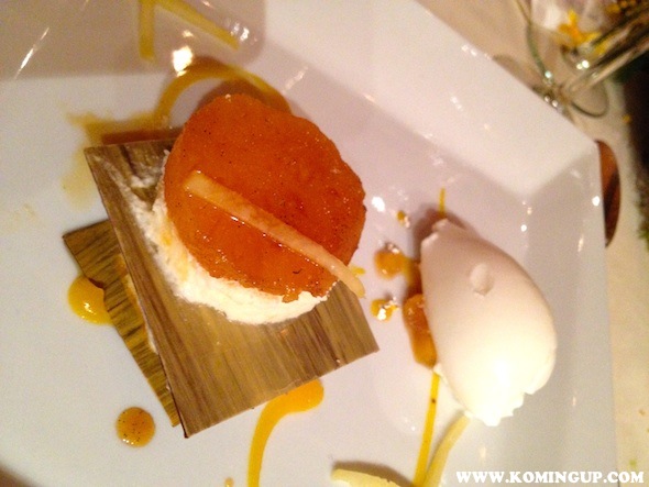 HOTEL SAINT MARTIN DÎNER A 4 MAINS MILLE FEUILLES ANANAS VERTICAL