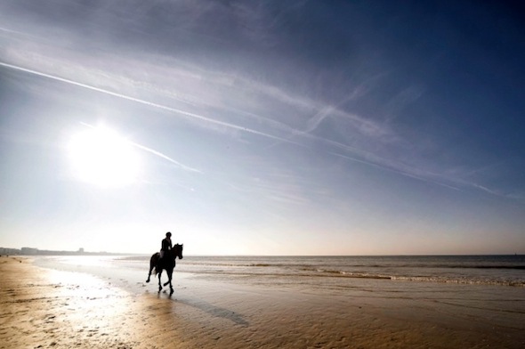 Hôtel Le Saint Christophe La Baule-plage-de-la-baule-escoublac-cavalier-plage-La-Baule-cheval by komingup