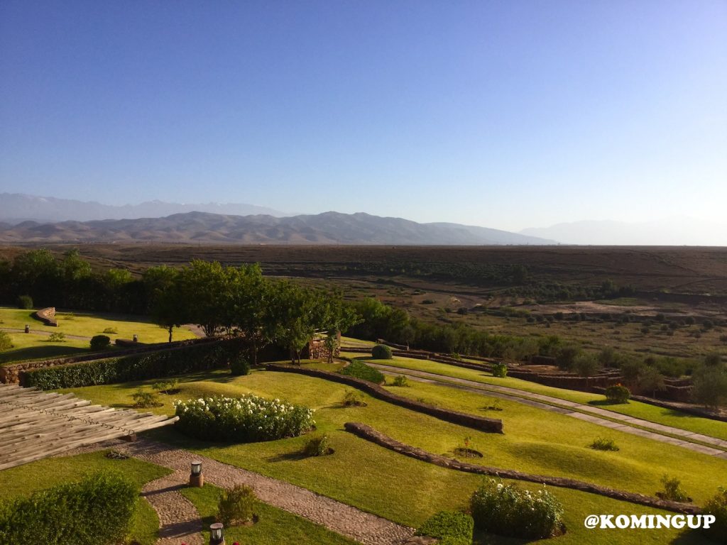 Le Palais Paysan Marrakech boutique hotel de luxe au pied des montagnes de l'Atlas vue des chambres